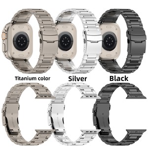 Correa de Reloj Inteligente Compatible con Aleación de Titanio de 22 mm para S9 Ultra IWatch para Garmin con Hebilla de Botón a Presión - Product Image 3