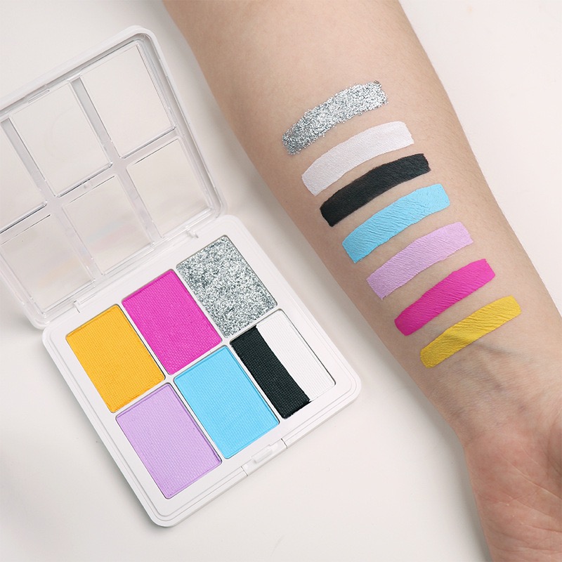 Лидер продаж Amazon, Набор принадлежностей для отдыха на водной основе и профессиональная палитра для макияжа на Хэллоуин, краски для лица