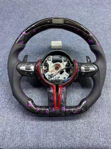 Pour BMWS E70 X5 E71 X6 E90 E91 E92 E93 E89 <span class=keywords><strong>Z4</strong></span> E81 E82 E87 E88 cuir LED fibre de carbone M Sport mise à niveau volant de voiture - Product Image 6
