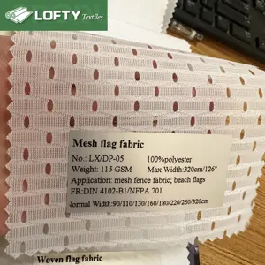 100% <span class=keywords><strong>Polyester</strong></span> dệt kim lưới cờ vải cho hàng rào lưới màn hình in ấn - Product Image 1