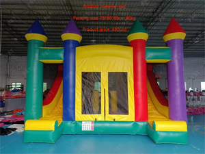 Châteaux gonflables extérieurs <span class=keywords><strong>de</strong></span> haute qualité Maisons gonflables avec double toboggan pour garçons filles en vente à bas prix pour les fêtes - Product Image 3