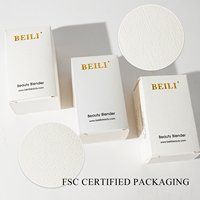Spons Makeup BEILI Beauty Tools dengan Kotak Kemasan Kertas Khusus Bersertifikasi FSC untuk Spons Kosmetik Foundation