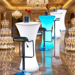 โต๊ะบาร์ LED ทรงสูงสำหรับกลางแจ้ง เหมาะสำหรับคลับ ร้านอาหาร งานปาร์ตี้ และสวน - Product Image 4
