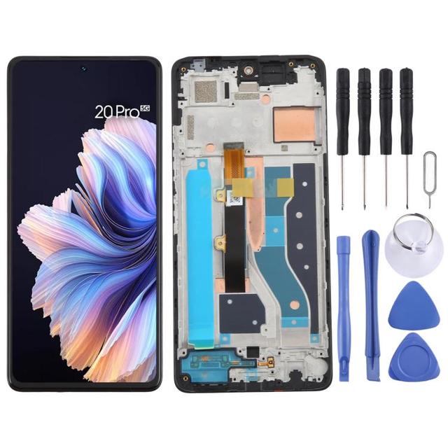 New Arrival for Tecno Camon 20 Pro CK7n OEM LCD Screen Digitizer Full Assembly With Frame