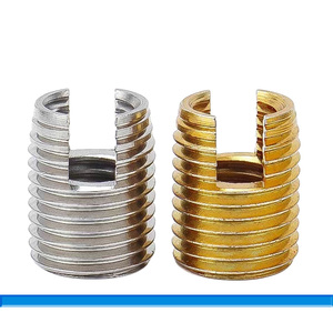 302 in acciaio inossidabile tipo 303 M3 M4 M5 M6 M8 M10 scanalato di tipo 302 metrico spillato <span class=keywords><strong>a</strong></span> parete autofilettante inserto filettato - Product Image 1