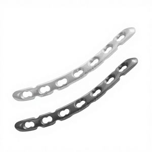 แผ่นยึดกระดูกไหปลาร้าแบบล็อค ไทเทเนียม 3.5 มม. คุณภาพสูงสำหรับสัตวแพทย์ ยี่ห้อ BISONS แบบ 7 รู ด้านหน้า ซ้าย/ขวา ชุด - Product Image 1