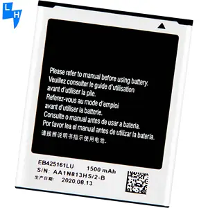 פופולרי מכירת 1500mah ליתיום נטענת סוללה EB425161LU לסמסונג גלקסי J1 מיני I8160 S7572 החלפת סוללה