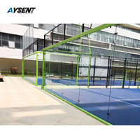 Verre trempé transparent solide de haute sécurité de 12 mm pour terrains de sport panoramiques (tennis, cricket, paddle-tennis)