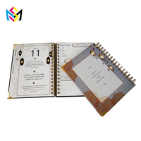 Carnet de notes brodé en tissu à motif pivoine, ligné rigide, pour fabricants OEM en gros, avec emballages cadeaux de marque