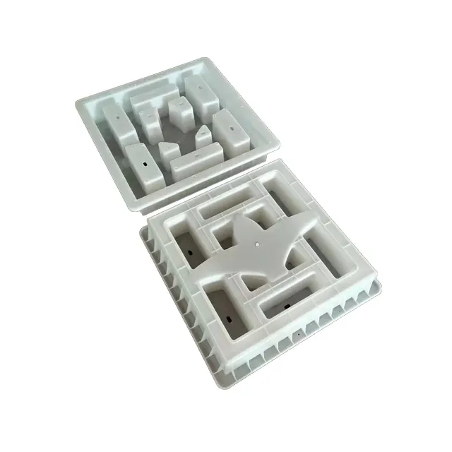 Molde de bloque de Brisa de cemento de inyección de plástico de alta calidad RF moldes populares moldes de ladrillo de bloque hueco de Brisa de hormigón a la venta