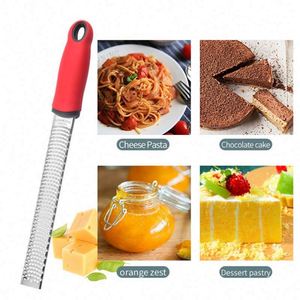 Outil de cuisine en acier inoxydable 304, râpe à aliments, zester à citron, râpe à fruits et agrumes, coupe-légumes avec brosse - Product Image 2