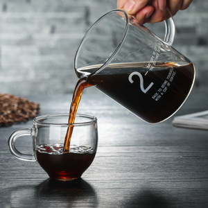 Petite <span class=keywords><strong>cafetière</strong></span> à espresso portable en verre transparent avec plateau gradué, design zen asiatique pour la cuisine - Product Image 5