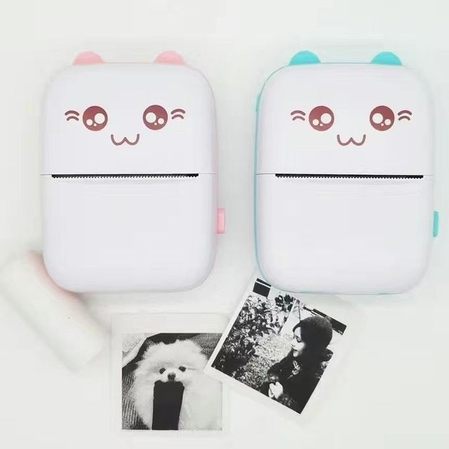 Kids Small Portable Photo  Label Printer USB  C9 Mini Thermal Printer