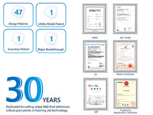 Vohom VHP-302C msds เครื่องช่วยฟังดิจิตอลที่ผ่านการรับรองสำหรับผู้สูงอายุที่มีการตัดเสียงรบกวนจากแบตเตอรี่แบบชาร์จไฟได้ประโยชน์ต่อสุขภาพของหัวใจ - Product Image 6