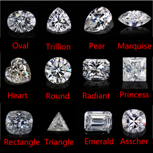 高品質ジュエリー用VVSホワイトモアッサナイトダイヤモンドTriclion Cut DEFカラー - Product Image 4