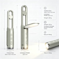 Lampe de camping pliable multifonctionnelle, lampe torche LED puissante, lampe d'avertissement d'ambiance d'urgence pour le camping en plein air