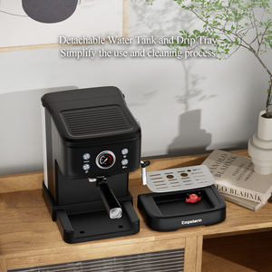 Empstorm 04E Machine à café expresso électrique semi-automatique 120V 2 en 1 avec système d'eau chaude pour la maison - Product Image 4