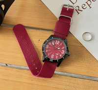 Montre à quartz pour homme avec logo personnalisé, décontractée, multifonctionnelle, lumineuse, pour l'extérieur, avec cadran à aiguilles, bracelet en tissu, montres pour homme