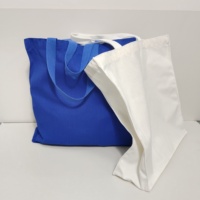 Sac fourre-tout en coton uni imprimé sur mesure, sac de shopping réutilisable en coton avec logo pour promotion ou cadeau