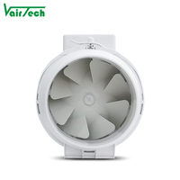 Logo personnalisé marque 6 8 10 pouces flux mixte en ligne conduit ventilateur extracteur d'air à faible bruit grandir tente hydroponique mélange flux conduit ventilateur