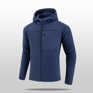 Custom Blank Plain <b>Jacket</b> Mens <b>Zip</b> <b>up</b> <b>Jackets</b> Outerwear 100% Polyester Polar Fleece Hoody <b>Jacket</b> for Men - Product Image 6