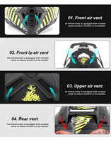 ECE Casque intégral à double lentille Dirt Bike Off Road ATV Casque léger de motocross Casques de moto approuvés par le DOT
