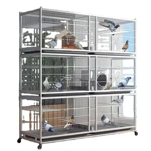 Vente directe d'usine fil de haute qualité viande spéciale Pigeon Cage d'élevage professionnel grande Cage Pigeon métal fermes durables