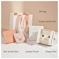 Boîte à montre en papier rigide de luxe personnalisée, doublure en velours, emballage écologique recyclable pour bijoux, ensemble pour bague, collier, bracelet, cadeau