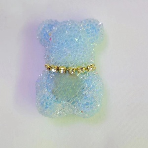 Novedad 2025, Cuentas de Lucite con Diseño de Oso de Dibujos Animados CC, Cuentas de Cristal para Hacer Joyas, Fundas para Teléfono, Llaveros, Bolígrafos, Manualidades Coloridas - Product Image 4