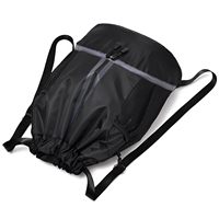 Sac de sport à cordon pour hommes, sac à dos imperméable pour femmes, compartiment pour nager avec chaussures, cordon de traction pour le football et le basket-ball.