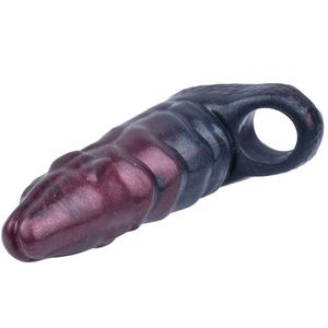 Penis Sleeve with Cock Rings Penis Extender Silicone Fantasy Hollow Penis Enlargement Reusable Adult Sex Toys for Men Couples - Product Image 5