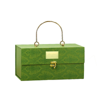 Boîtes cadeaux rigides magnétiques personnalisées avec fermeture magnétique de luxe et poignée, logo imprimé, série valise