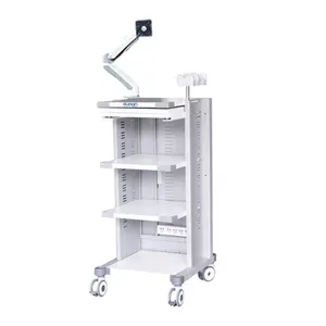Carro del sistema de endoscopia del Hospital Médico Carro del endoscopio del metal de la aleación de aluminio