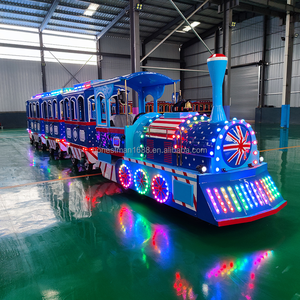 รถไฟท่องเที่ยวสำหรับผู้ใหญ่ในร่มในห้างสรรพสินค้า รถไฟไฟฟ้ากลางแจ้งแบบไม่มีราง รถไฟสนุกสำหรับเด็ก - Product Image 1