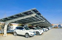 Structure de carport solaire en acier galvanisé à chaud pour stationnement résidentiel et station de recharge de véhicules électriques