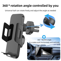 Pengisi Daya Mobil Nirkabel Sensor Cerdas Transparan Fleksibel Profesional D18 15W Pengisian Cepat PD2.0 Terlaris
