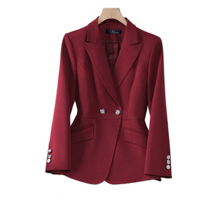 Women's Suit Set Polyester Three Quarter Sleeve Spring Office Lady Anti-Wrinkle Flared Pants Two Piece - Product Image 5