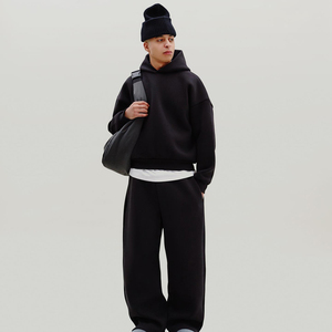 <span class=keywords><strong>Felpa</strong></span> con Cappuccio da Uomo in Cotone Spaziale, Stile Street Trend, Ampia, Pesante, Traspirante, Resistente, Elegante e Comoda - Product Image 2