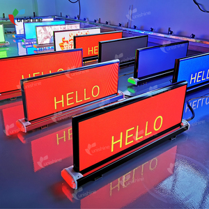 Taxi dẫn đăng ký quảng cáo p2.5 4K độ phân giải hai mặt taxi hàng đầu hiển thị xe mái Màn hình 4G với chủ - Product Image 4