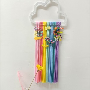 北欧レインボーペンダントハッピーフェイスクラウド子供用ヘアピンコレクションバンド壁掛けペンダント仕上げバンド壁装飾 - Product Image 2