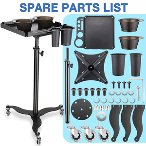 <span class=keywords><strong>Chariot</strong></span> de <span class=keywords><strong>plateau</strong></span> d'organisation Extension de cheveux mobile Tressage <span class=keywords><strong>Porte</strong></span>-cheveux Outils de barbier <span class=keywords><strong>Plateau</strong></span> en plastique pour le tissage de cheveux de coiffeur - Product Image 3