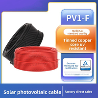 Cable Solar de CC de 4 mm, Estándar Nacional Chino PV1-F H1Z2Z2-K, para Generación de Energía Fotovoltaica, para Exportación