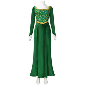 Costume da Principessa <span class=keywords><strong>Fiona</strong></span> <span class=keywords><strong>Verde</strong></span> per Donna Adulta Halloween DONG-002 - Product Image 2