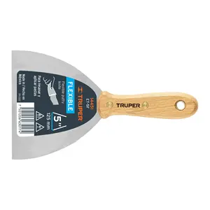 Spatule flexible BOX 6 de 5' avec manche en bois, TRUPER - Product Image 1