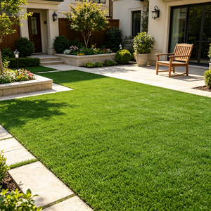 Gazon artificiel pour aménagement paysager extérieur à prix réduit, <span class=keywords><strong>pelouse</strong></span> <span class=keywords><strong>synthétique</strong></span> durable pour la décoration de la maison, du jardin et de la cour - Product Image 1