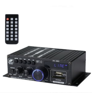 AK380 HiFi <span class=keywords><strong>amplificatore</strong></span> Audio BT 5.0 <span class=keywords><strong>amplificatore</strong></span> <span class=keywords><strong>di</strong></span> potenza classe D bassi Stereo Audio <span class=keywords><strong>amplificatore</strong></span> supporto altoparlante casa/auto - Product Image 2