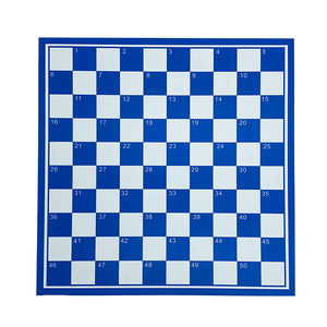 Wooden Chess Pieces PVC Plastic Folding Board Checkers Type <strong>Draughts</strong> Game <strong>Set</strong> - Product Image 4