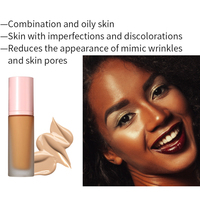 Fond de teint liquide 18 couleurs pour tous les tons de peau, couvrance totale, fond de teint waterproof pour femmes