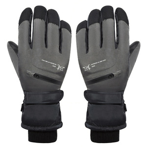Winter Waterproof Fleece Lined <b>Ski</b> <b>Gloves</b> Women Outdoor Mountaineering Touchscreen Ribbed Wrist Opening - Product Image 1