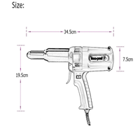 4.0-6.4mm outil de rivet électrique robuste, outil de rivetage électrique de riveteuse aveugle outil électrique 220V/600W TAC700